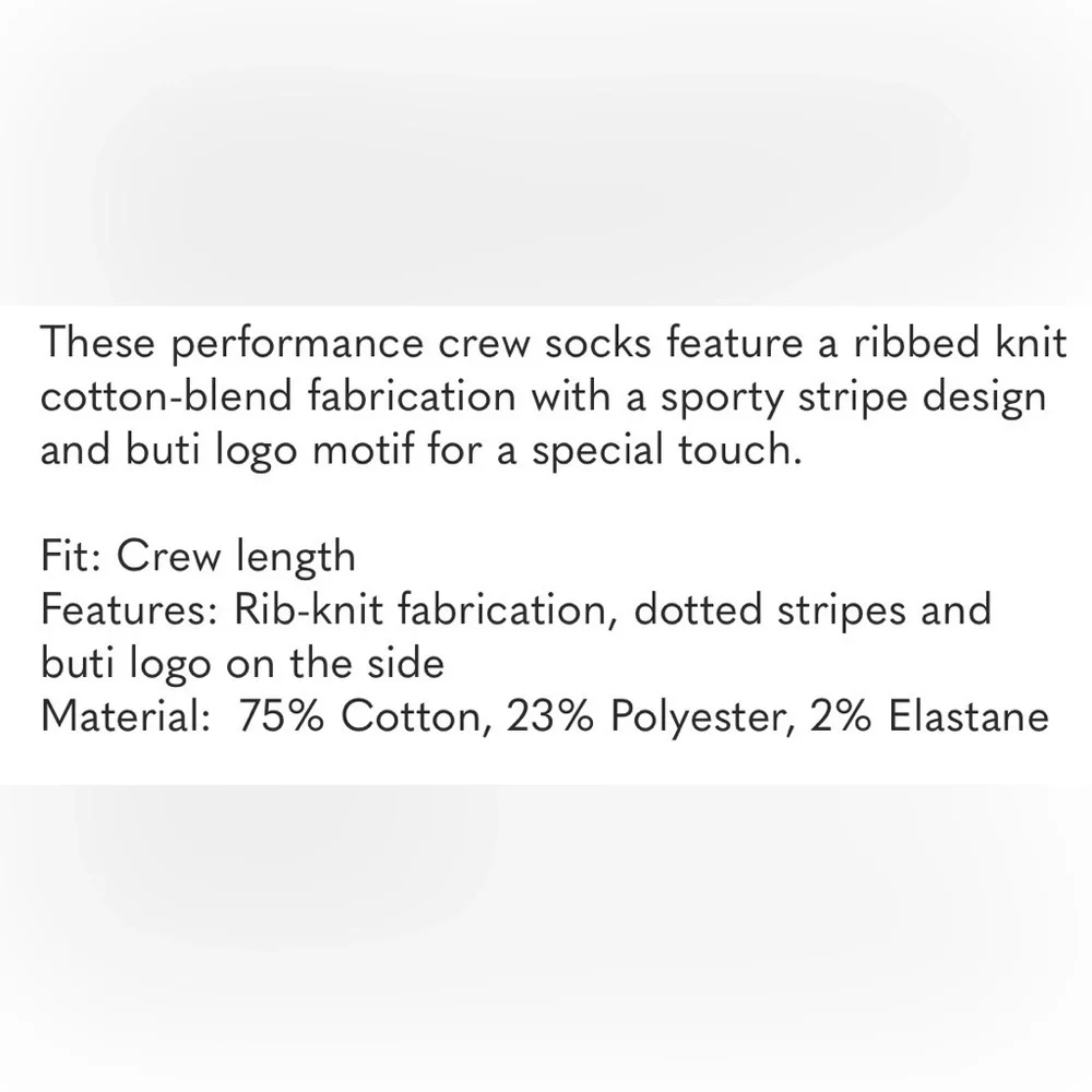 Free People Fast Lane Crew Socks, Bundle of 2 Pairs, White and Blue NWT